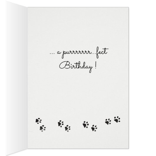 Kat met lintje op de Britse thuiskaart (Binnen (Rechts))