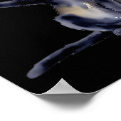 Kat met Martini GL staart Poster (Hoek)