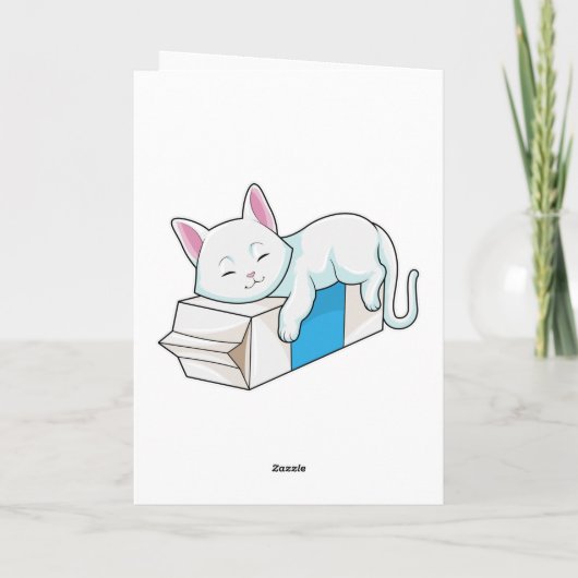Kat met Melk Kaart (Achterkant)