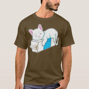 Kat met melk t-shirt