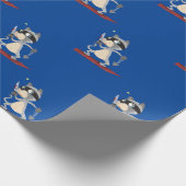 kat met mes cadeaupapier (Hoek)