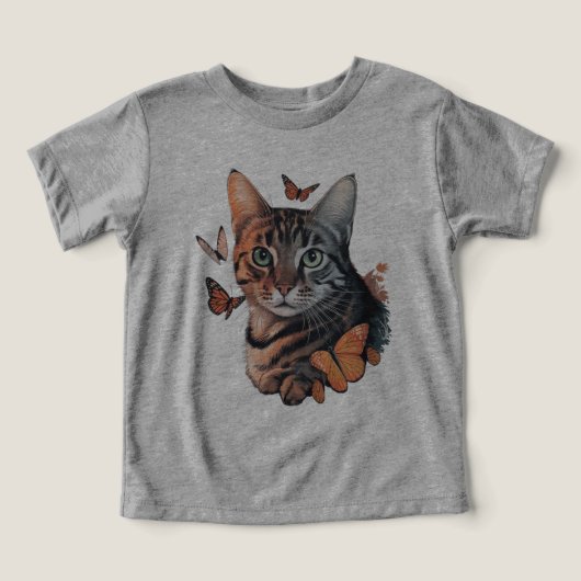 Kat met monarchvlinders (Design voorkant)