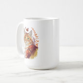 Kat met monarchvlinders koffiemok (Voorkant links)