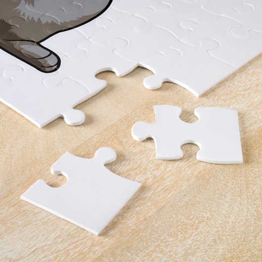 Kat met Muffin Legpuzzel (Zijkant)