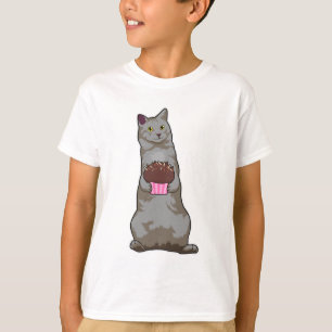 Kat met Muffin T-shirt