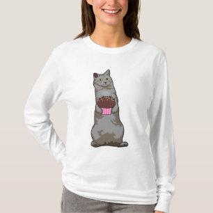 Kat met Muffin T-shirt