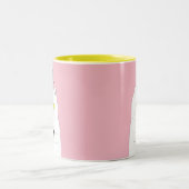 Kat met muis Blush roze LOVE Mok (Center)