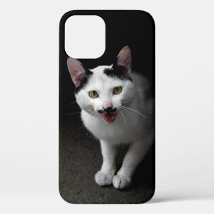 Kat met Mustache iPhone 12 Hoesje