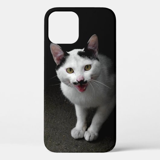 Kat met Mustache Case-Mate iPhone Case (Achterkant)