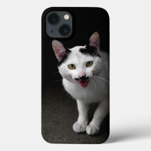 Kat met Mustache iPhone 13 Hoesje