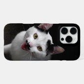 Kat met Mustache iPhone Hoesje (Achterkant horizontaal)