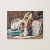 Kat met muziek Puzzel (Horizontaal)
