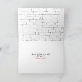 Kat met Oranje Tulpen op zaterdag Kaart (Binnen)