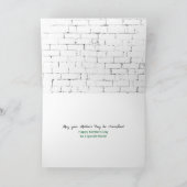 Kat met Oranje Tulpkaart Kaart (Binnen)