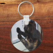 Kat met PC Sleutelhanger (Voorkant)