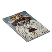 Kat met pet en bril notitieboek (Rechterzijde)