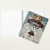 Kat met pet en bril planner (Display)