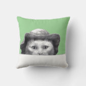 Kat met Pet (Moegi) Kussen (Achterkant)