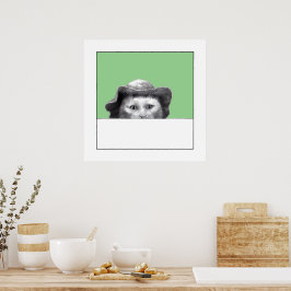 Kat met Pet (Moegi) Poster