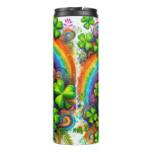 Kat met Pet van Leprechaun Thermosbeker (Achterkant)