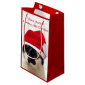 Kat met Pet van Santa Klein Cadeauzakje (Voorkant Gekanteld)