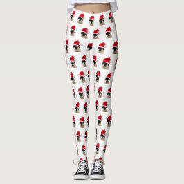 Kat met Pet van Santa Leggings