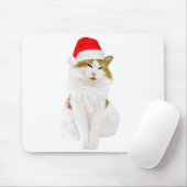 Kat met Pet van Santa Muismat (Met muis)