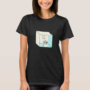 Kat met Planten in een doos T-shirt