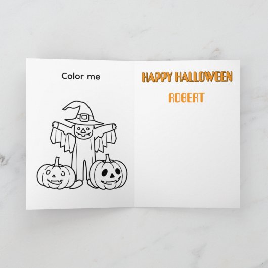 Kat met pompoen rugzak kaart (Binnen)