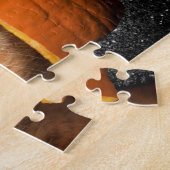 Kat met pompoenhaar legpuzzel (Zijkant)