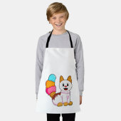 Kat met pop schort (Gedragen)