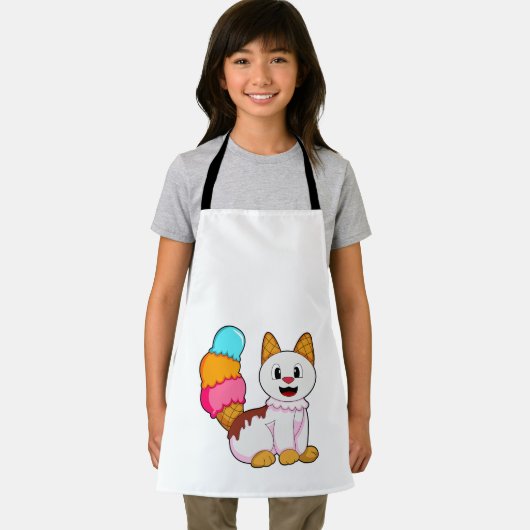 Kat met pop schort (Insitu)