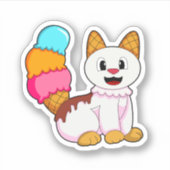 Kat met pop sticker (Voorkant)