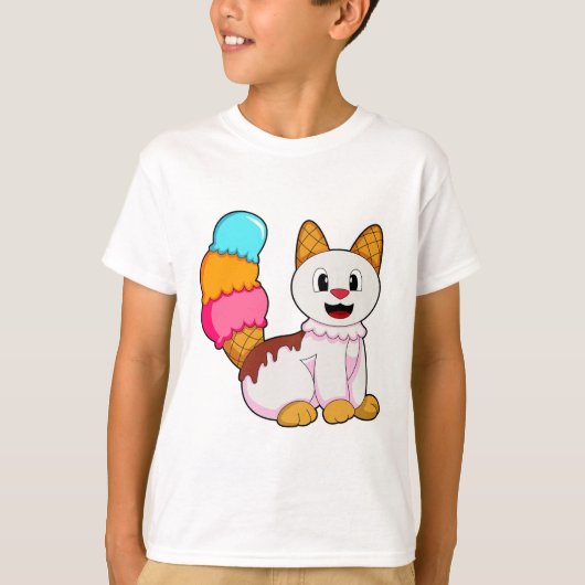 Kat met pop t-shirt (Voorkant)