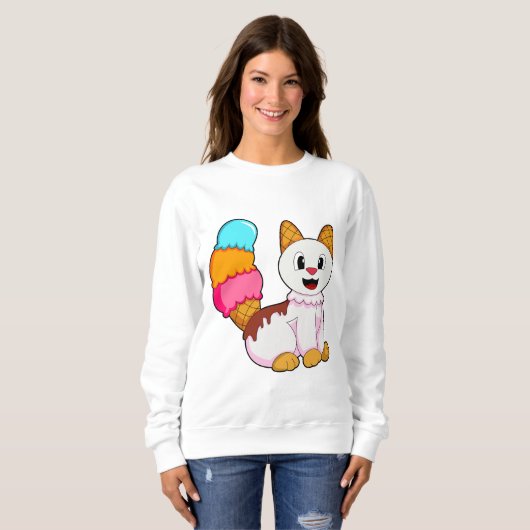 Kat met pop trui (Voorkant volledig)