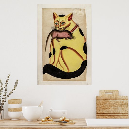  kat met Poster (Keuken)