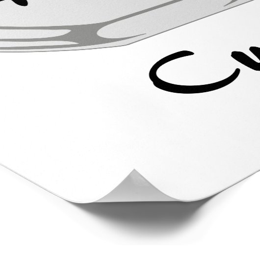 Kat met Poster van de vis Bowl (Hoek)