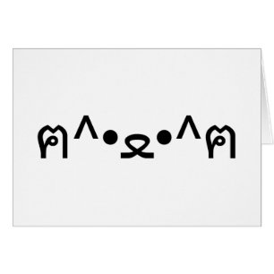 Kat met poten euticon ฅ^ ・ ع・ Japanse Kaomoji