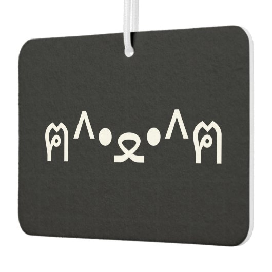 Kat met poten euticon ฅ^ ・ ع・ Japanse Kaomoji ai Luchtverfrisser (Links)