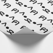 Kat met poten euticon ฅ^ ・ ع・ Japanse Kaomoji Cadeaupapier (Hoek)