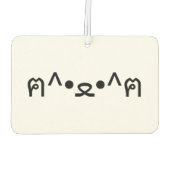 Kat met poten euticon ฅ^ ・ ع・ Japanse Kaomoji Luchtverfrisser (Achterkant)