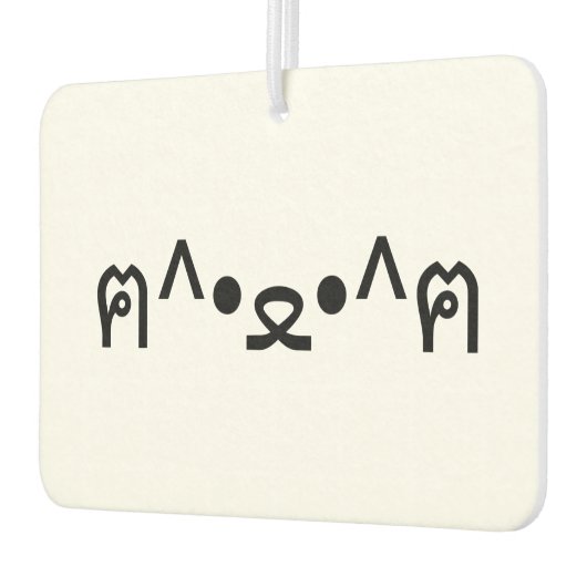 Kat met poten euticon ฅ^ ・ ع・ Japanse Kaomoji Luchtverfrisser (Links)