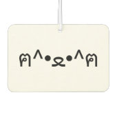 Kat met poten euticon ฅ^ ・ ع・ Japanse Kaomoji Luchtverfrisser (Voorkant)