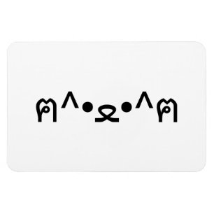 Kat met poten euticon ฅ^ ・ ع・ Japanse Kaomoji Magneet