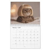 Kat met pruik kalender (Feb 2027)