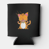 Kat met races blikjeskoeler (Voorkant)