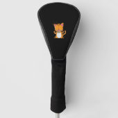 Kat met races golfheadcover (Voorkant)