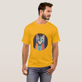 Kat met regenboog aura t-shirt (Voorkant volledig)