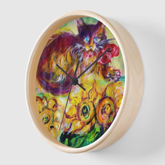 KAT MET RODE RIBBON EN ZONNEN (Hoek)