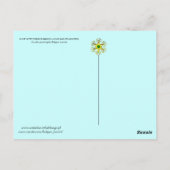 KAT MET RODE RIBBON EN ZONNEN BRIEFKAART (Achterkant)